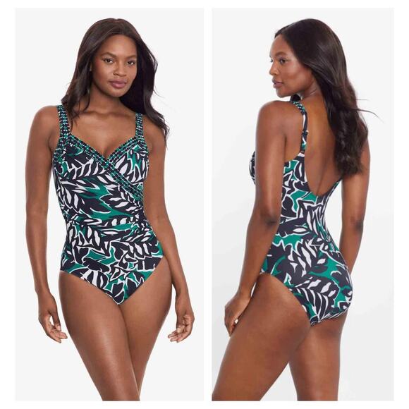 Miraclesuit Palma Verde Sanibel One-Piece Swimsuit Size US/12 - Picture 2 of 9